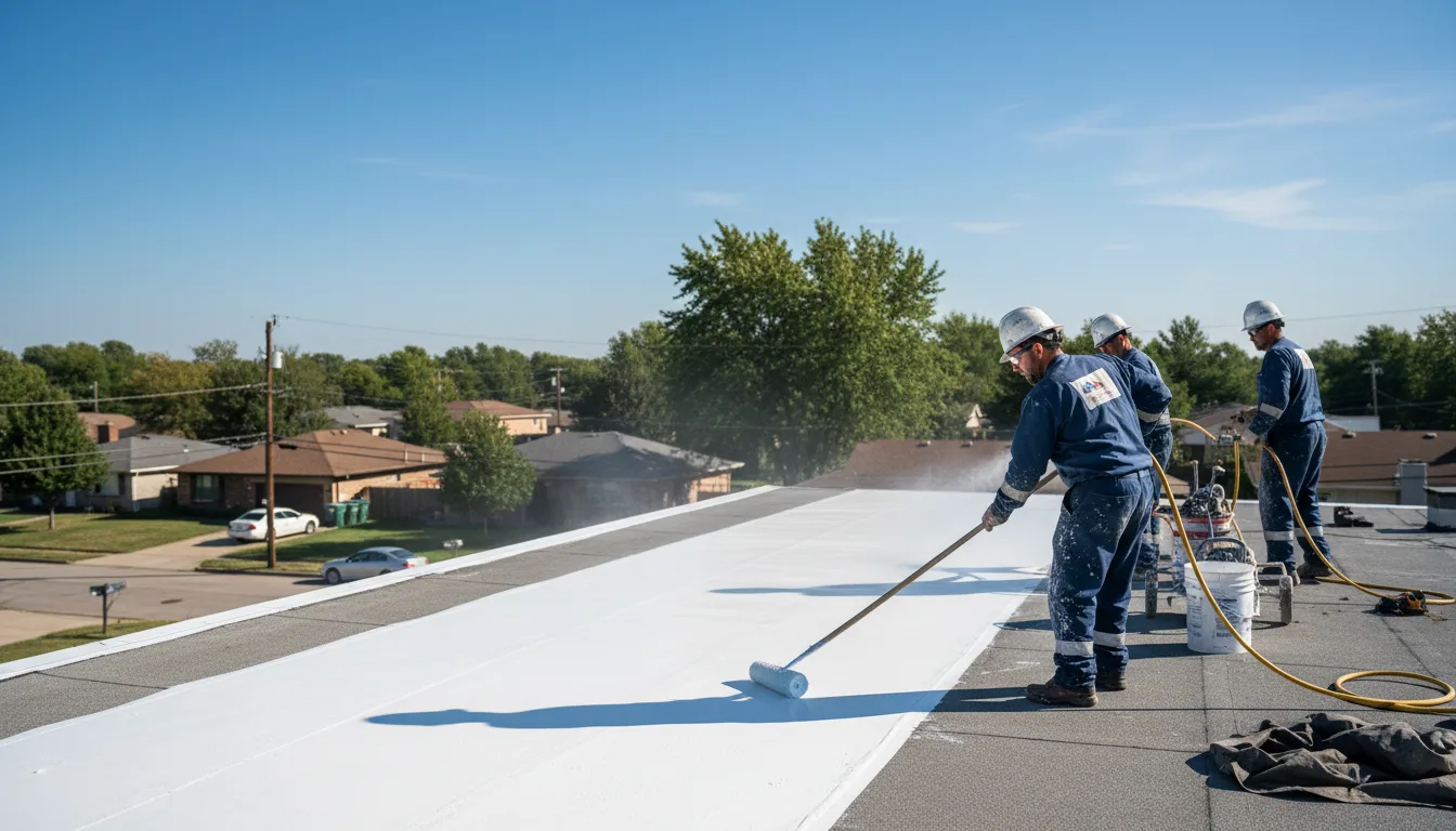 Commercial roof coating in Union Furnace, OH near me